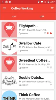 Coffee-Working android App screenshot 1